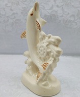 Porcelanowy DELFIN koło MARYNARSKIE stara figurka