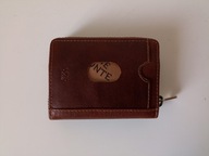 Śliczny portfelik skórzany na karty i wizytówki THE MONTE RFID SAFE