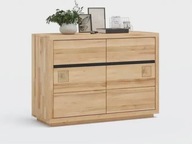 Komoda drewniana wąska, krótka. Lite jasne drewno