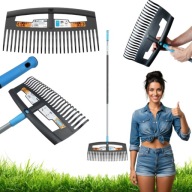 GRABIE DO LIŚCI DO TRAWY TRAWNIKA OGRODOWE PLASTIKOWE CELLFAST DUŻE