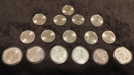 Zestaw 16 monet srebrnych 1 oz (.999) 2022 - bullion