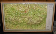 TATRY MAPA TURYSTYCZNA 3D. 1966 R