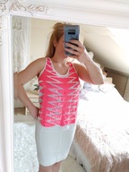 koszula bluzka koszulka top cekinowa cekiny zdobiona r 38