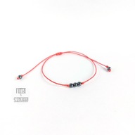 NiS czerwona Nitka Szczęścia, hematyt, ochrona, kabała, amulet, talizman