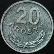 20 groszy 1967 - około menniczy egzemplarz
