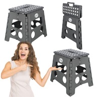 TABORET STOŁEK SKŁADANY ANTYPOŚLIZGOWY 150KG 32CM EASYFORM SZARY PODEST