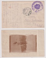 1915 Przesyłka jednostki dworcowej W Dębicy KuK Bahnhofkommando Dębica