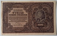 Banknot II RP 1000 Marek Polskich 1919 rok I Serja T