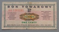 2 centy BON PEWEKSU z 1969 roku seria GO