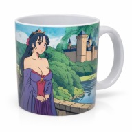 Kubek Anime Księżniczka Zamek Fantasy 330 ml Prezent