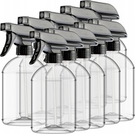 10x BUTELKA ATOMIZER SPRAY PET NA CHEMIĘ Z ATOMIZEREM DO CHEMII MYCIA 0,5L