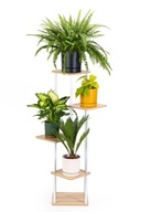 KWIETNIK METALOWY STOJĄCY 5-POZIOMOWY NA KWIATY ROŚLINY DONICZKI DUŻY 106CM