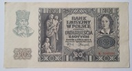 Banknot Generalna Gubernia 20 zł 1940 rok SERIA: K