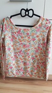 BERSHKA bluzka w kwiaty 38 śliczna + jeansowe rybaczki !