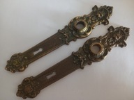 szyldy do drzwi mosiężne stare