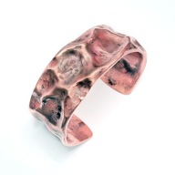 Ręcznie kuta bransoleta z PL miedzi - air chasing.