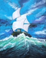 Obraz statek 30x23,5 / 75 Patryk Mit
