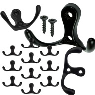 Wieszak Ścienny / Meblowy MAVö SAM Czarny – Zestaw 10 Sztuk