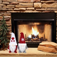 SKRZATY ŚWIĄTECZNE POD CHOINKĘ KRASNALE GNOMY OZDOBA NA ŚWIĘTA 2SZT KOMPLET