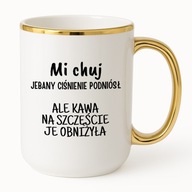 KUBEK ELEGANT 425ml MI CHUJ CIŚNIENIE PODNIÓSŁ ALE KAWA JE OBNIŻYŁĄ