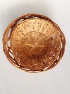 Zestaw koszyki plecione wiklinowe dwa koszyczki koszyk