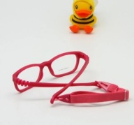 Regulowana gumka do okularów DLA DZIECI czerwony