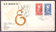 Włochy CEPT Europa koperta FDC 1958 (2)