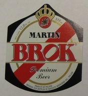STARA ETYKIETA PIWO BROK MARTIN BROWAR KOSZALIN