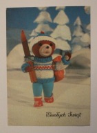"MIŚ USZATEK" - Wesołych Świąt, CZYSTA, MIŚ USZATEK IDZIE NA SKI - NARTY,
