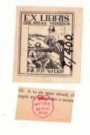 EX LIBRIS BIBLIOTEKA Wojskowa 58. P. P. Wlkp. (4 P. Strz. Wlkp.). Odm. mała