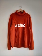 C&A wełniany ceglasty sweter z golfem XL