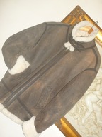 KURTKA-PILOTKA TYB--B-3-R-XL-SKÓRA NAT -WEŁNA NATURALNA OWCZA.ZNAKOMITA