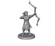 Łucznik Fantasy 3D, figurka RPG 15cm z żywicy do malowania do gier RPG