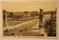 PARYŻ PARIS. Le Pont Alexander III - Alexander III Bridge, FRANCJA, STARA