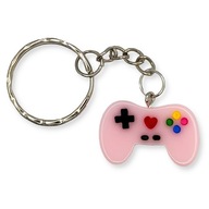 Brelok GAMINGOWY Kontroler Pad Xbox Zawieszka Prezent DO KLUCZY Różowy