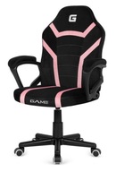 Krzesło biurkowe Lugano MARIO czarny z różowym