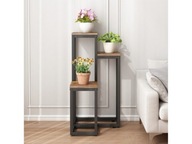 STOJAK NA KWIATY CZARNY INDUSTRIALNY RUSTYKALNY LOFT 3 PÓŁKI 67 cm