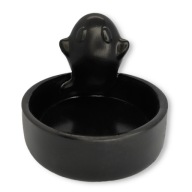 Świecznik TEALIGHT Duch Duszek Ozdoba na HALLOWEEN do Podgrzewacza Czarny