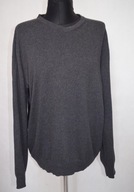 MAGASIN KASZMIR JEDWAB BAWEŁNA CIEPŁY SWETEREK OVERSIZE V-NECK SEREK