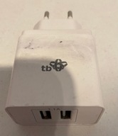 Tb Ładowarka sieciowa zasilacz 2x3,1A 5v 3,1a 100-240v 50/60hz uszkodzona