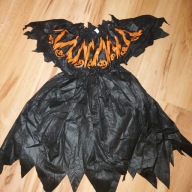 śliczna sukienka halloween, diablica 104-116 cm