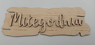 Tabliczka, napis miłego dnia, 20x8cm, sklejka, decoupage, słoje