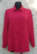 Elegancka czerwona damska bluzka z haftem 44/46