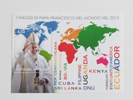 blok Watykan 2016 - Podróże Papieża w 2015 roku - Franciszek