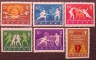 Polska Fi 1257-1262** XXVIII Mistrzostwa Świata w Szermierce 1963r nr 80 !!