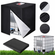 POKROWIEC NA ZBIORNIK MAUZER 1000L PLANDEKA OSŁONA WODĘ CZARNY WODOODPORNY