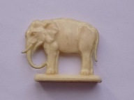 Stara unikalna ozdoba z celuloidu - SŁOŃ - Unikat