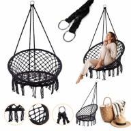 HUŚTAWKA WISZĄCA FOTEL OGRODOWY BUJANY IKONKA 63 X 80CM