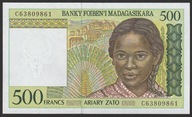 Madagaskar 500 franków 1994 - stan bankowy UNC