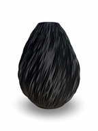 Wazon na Suszki - kwiaty LEGO Czarny 19cm Nowoczesny Pofalowany